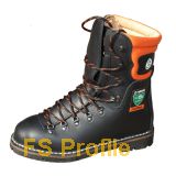 Forstarbeiter-Schn�rstiefel EIBE schwarz Gr.42