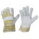 Lederhandschuh Rindervollleder gelb/grau Gr.10 im Onlineshop f�r Lederhandschuhe
