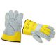 Lederhandschuh TOP-Rindspaltleder gr�n/grau Gr.10 im Onlineshop f�r Lederhandschuhe