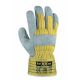 Lederhandschuh Rinderspaltlleder gef�ttert gelb Gr.10 Kat.2 im Onlineshop f�r Lederhandschuhe