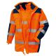 TEXXOR Warnschutz Parker leuchtorange / navy EN 471  Gr.XL im Onlineshop f�r Warnschutzbekleidung