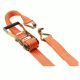 Ratschen Zurrgurt orange - 2.teilig mit Haken  50mm 2000daN 6m