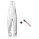 Latzhose wei� Gr.46 +  edding - schwarz im Onlineshop f�r Latzhosen