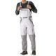 Latzhose Planam - PLALINE - wei� / zink Gr. 46