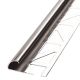 Fliesen Abschlu�- Viertelkreis- 250cm x 8mm - Edelstahl blank g�nstiges Fliesen Zubeh�r